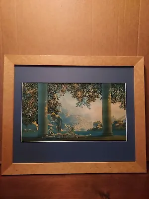 Antique Vintage Framed Print  Daybreak  Maxfield Parrish The House Of Art NY  • $111