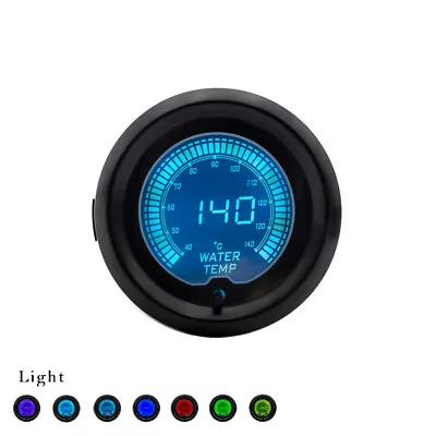 2  52mm Digital 7 Color LCD EVO Water Temp Temperature Gauge Car Meter W/Sensor • $23.92