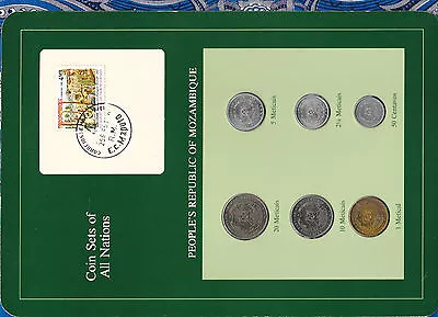 Coin Sets Of All Nations Mozambique 1980-1982 UNC 20 Meticais 80 5 1 Metical 82 • $12.82