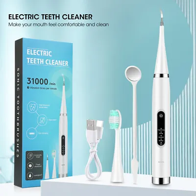 £11.95 • Buy Sonic Electric Dental Scaler Tooth Cleaner Teeth Calculus Plaque Stains Remover
