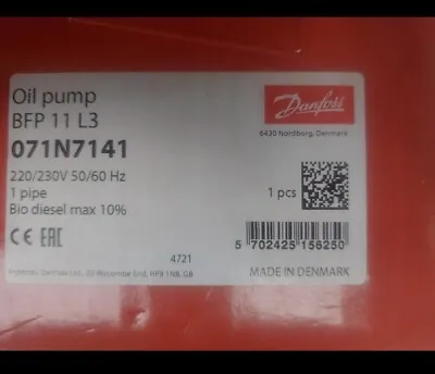 Danfoss Bfp 11 L3 Oil Pump Bfp11l3 - Brand New Diamond Series • £99.99