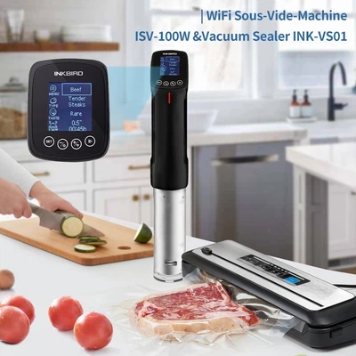 $99.19 • Buy INKBIRD Sous Vide Precision Cooker WiFi Vacuum Sealer Machine Food Saver Storage