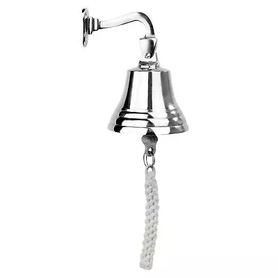Wall Mounted Traditional Door Ship Bell Silver | M&W • £15.99