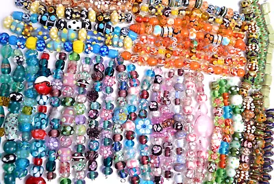 New Lot 40 Strands Fine Murano Lampwork Glass Beads - 12mm To 30mm - A7002c • $19.99