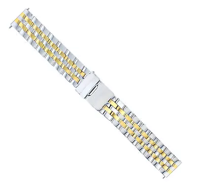 Watch Band Bracelet For Breitling Pilot Bentley Superocean  20mm 5 Link Gold/st • $85.40