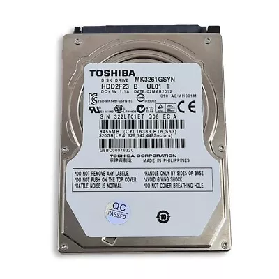 320GB SATA - II 2.5  9.5mm 7200RPM 3Gb/s HDD • £15