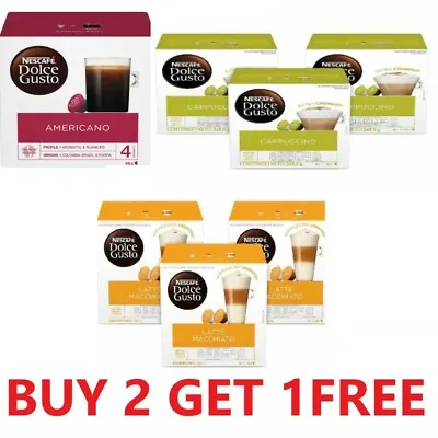 £7.49 • Buy Nescafe Dolce Gusto Coffee Pods Capsules - Buy Any 2 Boxes & Get 1 Free Uk Post