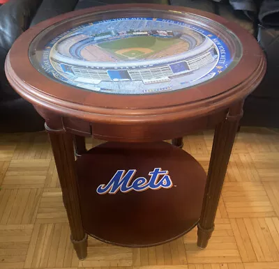 $600 • Buy Danbury Mint New York Mets End Table Shea Stadium Wood Drawer Rare ! 2006 MLB