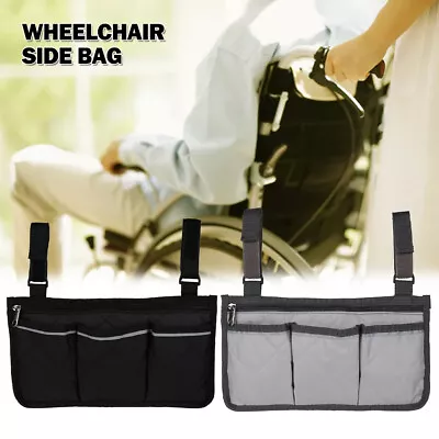 Wheelchair Accessories Side Organizer Bag Waterproof For Wallet Mobile Phone  ┩ • $20.09