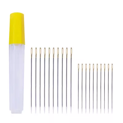  20 Pcs Cross Stitch Needles Knitting Supplies Large Eye Blunt • £4.99