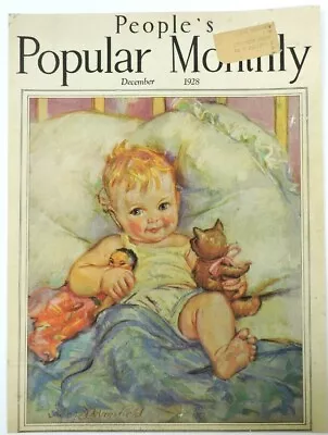 Baby Vintage Art Print Mansfield Vintage 1928 Cover Art People Popular Monthly  • $11.33