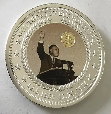 Bradford Exchange Martin Luther King Jr. Montgomery Bus Boycott Coin Medal • $9.95