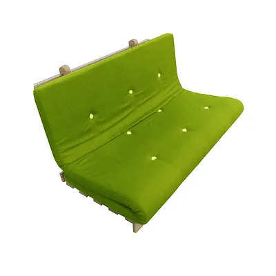 £79.99 • Buy Memory Foam Futon Mattress | Roll Out/Fold Up Guest Bed | Lime | 190cm X 140cm