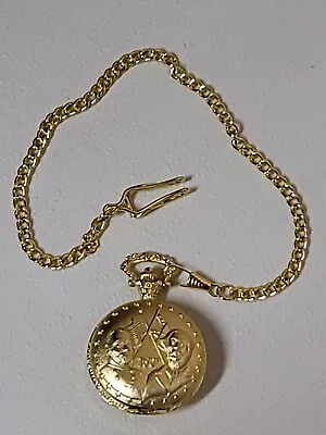 American Civil War 150th Pocket Watch Men Gold Tone White Dial • $15