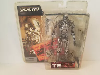 Terminator T2 T-800 Endoskeleton Mcfarlane Toys Movie Maniacs Series 5 2002 • $59.99