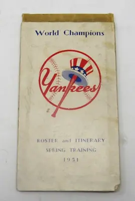 1951 New York Yankees Signed Spring Training And Itinerary Brochure 8 Signatures • £121.64