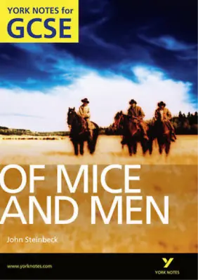 Of Mice And Men: York Notes For GCSE Dr Martin Stephen Used; Good Book • £3.36
