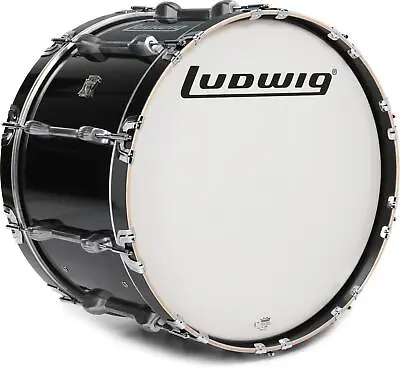 Ludwig LUMB20PB Ultimate Marching Bass Drum - 14 X 22 Inch - Black • $799.99