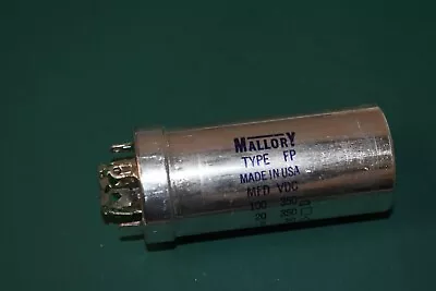 Mallory NOS Multi-Section Audio Amplifier Twist Lock Electrolytic Capacitor • $24.99