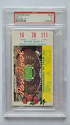 1979 Rose Bowl Ticket Stub PSA 5 Excellent College Football Game USC Vs Michigan • $169.99