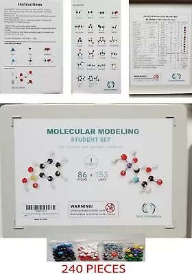 Organic Chemistry Model Kit 239 Pieces Molecular Model Scalpel Kit • $17.99
