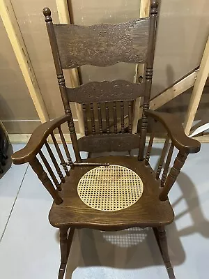 Antique Oak Victorian Rocking Chair~needs Tlc! Local Pickup! • $85