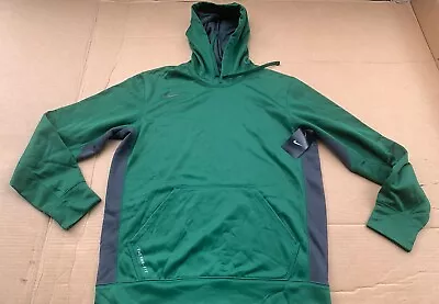 NIKE Mens Knockout Hoodie Therma-Fit | Green/Gray  621940-361 NWT Mens XL • $26