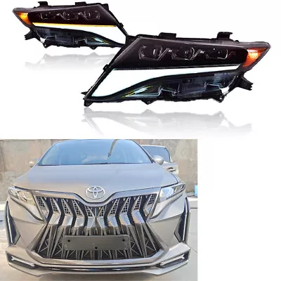 LED Headlight Upgrade For Toyota Venza 2009-2013 Projector DRL Animation Lamps • $1280