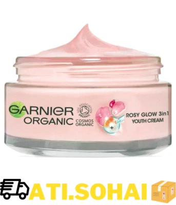 £9.99 • Buy Garnier Organic Rosy Glow 3-in-1 Youth Cream,  With Rosehip Seed Oil. Brand New