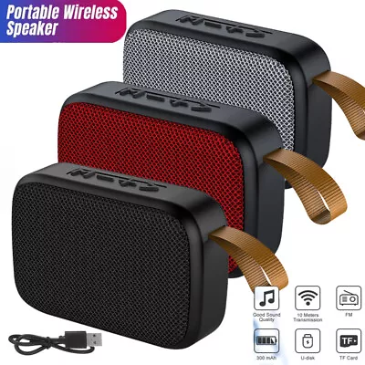 Wireless Mini Bluetooth Speaker Waterproof Outdoor Stereo Bass USB/TF/FM Radio • $7.49