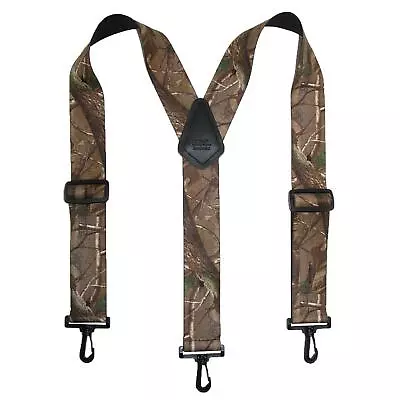 New CTM Men's Elastic Camouflage Suspenders With Black Swivel Clips • $26.94