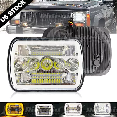 $32.99 • Buy For Chevy Express Cargo Van 1500 2500 3500 Pair 7x6 5x7 LED Headlights Hi/Lo DRL