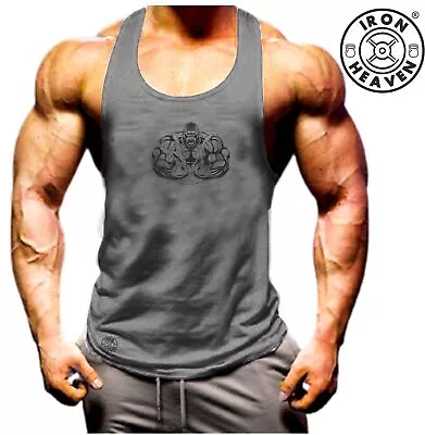 £6.99 • Buy Gorilla Bodybuilding Vest Gym Clothing Training Workout Exercise Boxing Tank Top
