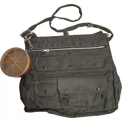 Vintage Fishing Bag Tackle Storage Box Waist Shoulder Lure Gear Storage Bag • $29.99