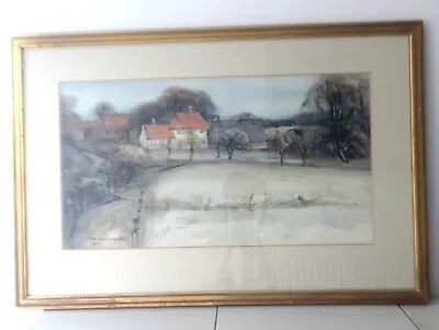 Vernon Tong Original Watercolour Landscape Jamaican Artist Signed Dated 1972 • £49.99