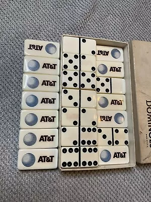 Vintage AT&T   Marblelike Dominoes Made In USA Advertising • $21