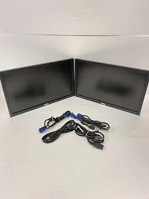 Lot Of 2 Dell P2011HtT 20  Widescreen LED Monitor 1600 X 900 WORKING (No Stand) • $50.95