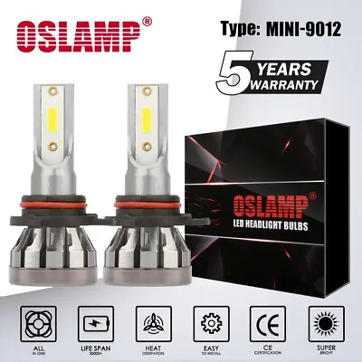 OSLAMP 9012 LED Headlight Bulbs Kit High Low Beam 6500K Bright White High Power • $12.99