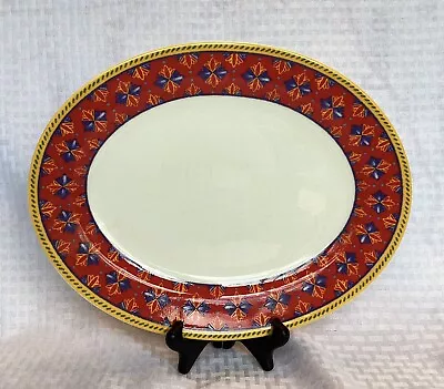 Vista Alegre Portugal BAHIA Pattern Serving Platter Vintage Has Crazing • $16.80