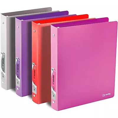 1 Inch 3 Ring Binder With Pocket View Durable Binders For School Home Or Of... • $30.79