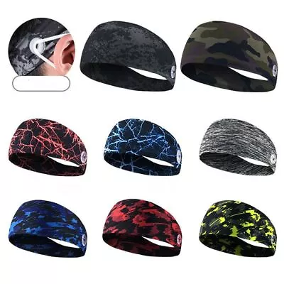 Non-slip Bike Headwear Cycling Headband Sport Hair Sweatband Men/Women Bandana • $12.58