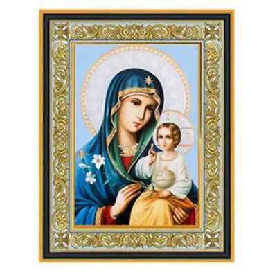 Eternal Bloom Of Virgin Mary Gold Foil - Framed Icon   8 1/16 X6 1/4  • $42.99