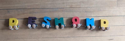 $3 • Buy Maple Landmark Wooden Name Train Alphabet Letters D-E-S-M-O-N-D Sold Separately