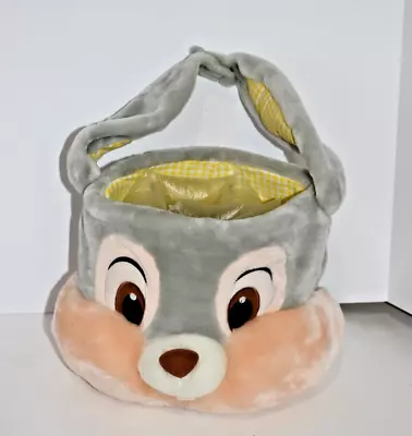$6 • Buy Disney Store Plush Basket Plush Thumper Bunny Rabbit Animal Head Large So Cute!