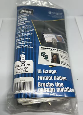 Laminating Pouches ID Badge 25 Pack Ibico Laminator Required -NEW 50265 • $9.99