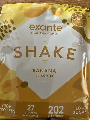 £22.99 • Buy 20 Exante Meal Replacement Low Sugar Banana Shakes NEW SPECIAL OFFER