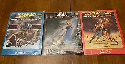 SEALED Lot Of Pacesetter Adventure Manuals RPG Chill Timemaster Starace • $65.99