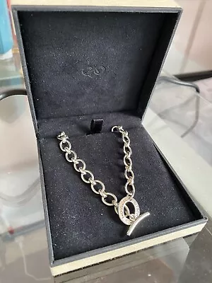 LINKS OF LONDON Chunky Sterling Silver Hallmarked  Toggle Necklace In Box • £60