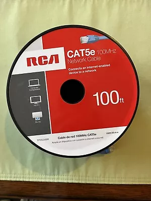 CAT5e 100MHZ  100 FT  Network Cable RCA TPH531BR • $6