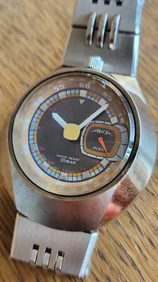 [EXC] SEIKO ALBA AKA V707-0A10 BULLHEAD One Horn UFO Quartz Vintage Watch JDM • $209